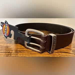 Dickies Men’s Brown Leather Belt NWT Size Small 30-32